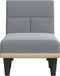 vidaXL - Chaise - longue - stof - lichtgrijs