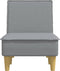 vidaXL - Chaise - longue - stof - lichtgrijs