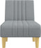 vidaXL - Chaise - longue - stof - lichtgrijs