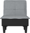 vidaXL - Chaise - longue - stof - lichtgrijs