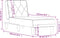 vidaXL - Chaise - longue - stof - lichtgrijs