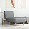 vidaXL - Chaise - longue - stof - lichtgrijs