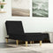 vidaXL - Chaise - longue - stof - zwart
