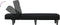 vidaXL - Chaise - longue - stof - zwart