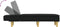 vidaXL - Chaise - longue - stof - zwart