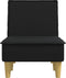 vidaXL - Chaise - longue - stof - zwart