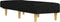 vidaXL - Chaise - longue - stof - zwart