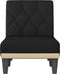 vidaXL - Chaise - longue - stof - zwart
