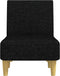 vidaXL - Chaise - longue - stof - zwart