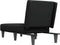 vidaXL - Chaise - longue - stof - zwart
