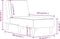 vidaXL - Chaise - longue - stof - zwart