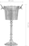 vidaXL - Champagnekoeler - 39x29x71 - cm - massief - aluminium - zilverkleurig