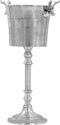 vidaXL - Champagnekoeler - 39x29x71 - cm - massief - aluminium - zilverkleurig