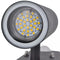 vidaXL Cilindervormige RVS LED wandlamp met bewegingssensor zwart