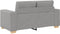 vidaXL - Cloud - Grey - Stof, - Hout - Middelgroot - Zit - Veel - Cloud - Grey - Loveseat