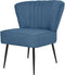 vidaXL Cocktailstoel stof blauw