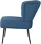 vidaXL Cocktailstoel stof blauw