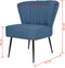 vidaXL Cocktailstoel stof blauw