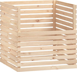 vidaXL - Compostbak - 100x100x102 - cm - massief - grenenhout