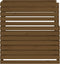 vidaXL - Compostbak - 100x100x102 - cm - massief - grenenhout - honingbruin