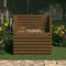vidaXL - Compostbak - 100x100x102 - cm - massief - grenenhout - honingbruin
