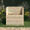 vidaXL - Compostbak - 100x100x102 - cm - massief - grenenhout