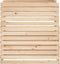 vidaXL - Compostbak - 100x100x102 - cm - massief - grenenhout