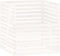 vidaXL - Compostbak - 100x100x102 - cm - massief - grenenhout - wit