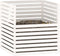 vidaXL - Compostbak - 100x100x102 - cm - massief - grenenhout - wit