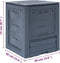 vidaXL - Compostbak - 260 - L - 60x60x73cm - grijs