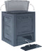 vidaXL - Compostbak - 260 - L - 60x60x73cm - grijs
