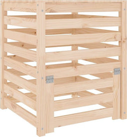 vidaXL - Compostbak - 63,5x63,5x77,5 - cm - massief - grenenhout