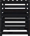vidaXL - Compostbak - 63,5x63,5x77,5 - cm - massief - grenenhout - zwart