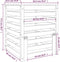 vidaXL - Compostbak - 63,5x63,5x77,5 - cm - massief - grenenhout - zwart