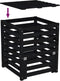 vidaXL - Compostbak - 63,5x63,5x77,5 - cm - massief - grenenhout - zwart