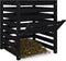 vidaXL - Compostbak - 63,5x63,5x77,5 - cm - massief - grenenhout - zwart