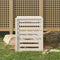 vidaXL - Compostbak - 63,5x63,5x77,5 - cm - massief - grenenhout - wit