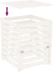 vidaXL - Compostbak - 63,5x63,5x77,5 - cm - massief - grenenhout - wit