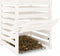 vidaXL - Compostbak - 63,5x63,5x77,5 - cm - massief - grenenhout - wit