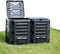 vidaXL - Compostbak - 800 - L - zwart