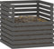 vidaXL - Compostbak - 80x80x78 - cm - massief - grenenhout - grijs