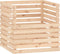 vidaXL - Compostbak - 80x80x78 - cm - massief - grenenhout