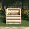 vidaXL - Compostbak - 80x80x78 - cm - massief - grenenhout
