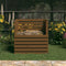 vidaXL - Compostbak - 80x80x78 - cm - massief - grenenhout - honingbruin