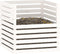 vidaXL - Compostbak - 80x80x78 - cm - massief - grenenhout - wit