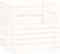vidaXL - Compostbak - 80x80x78 - cm - massief - grenenhout - wit