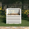 vidaXL - Compostbak - 80x80x78 - cm - massief - grenenhout - wit