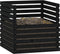 vidaXL - Compostbak - 80x80x78 - cm - massief - grenenhout - zwart