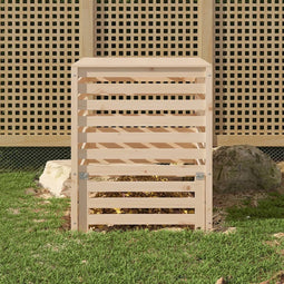 vidaXL - Compostbak - 82,5x82,5x99,5 - cm - massief - grenenhout