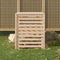 vidaXL - Compostbak - 82,5x82,5x99,5 - cm - massief - grenenhout